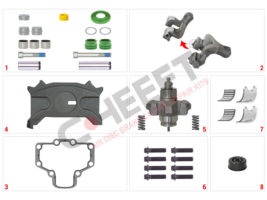 CHEEFT Air Disc Brake Caliper Repair Kit