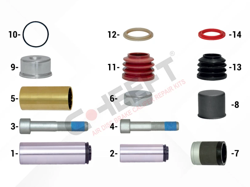 Caliper Guides & Seals Repair Kit