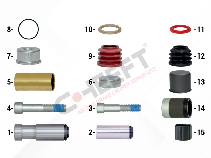 Caliper Guides & Seals Repair Kit