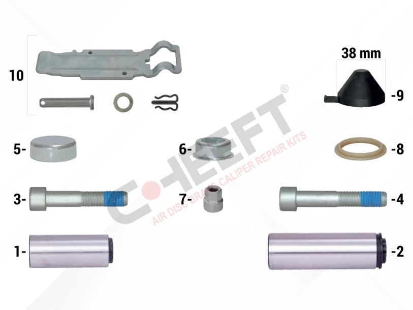 Caliper Guides & Cap Repair Kit