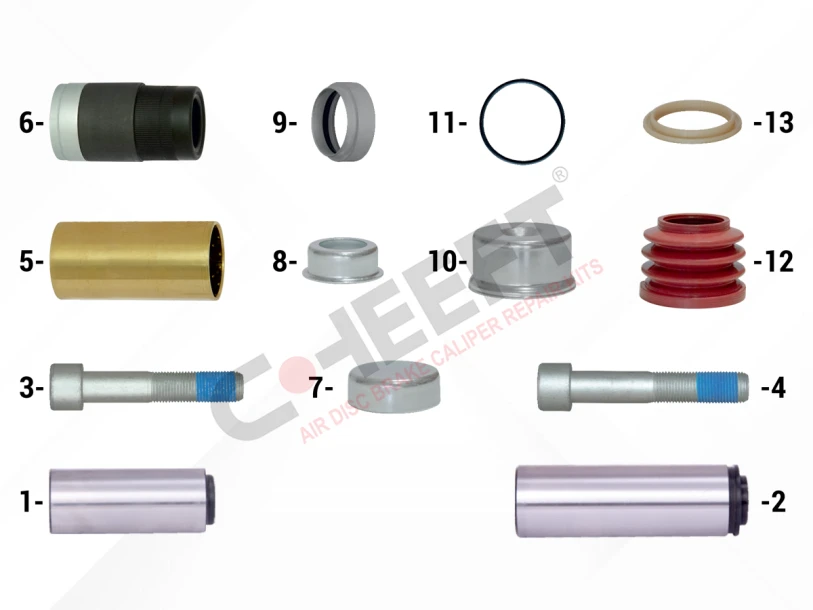 Caliper Guides & Seals Repair Kit