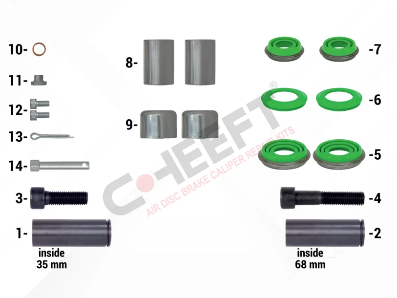 Caliper Overhaul Repair Kit