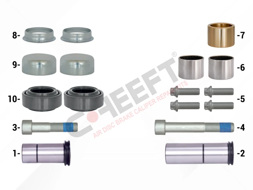 Caliper Guides & Seals Repair Kit