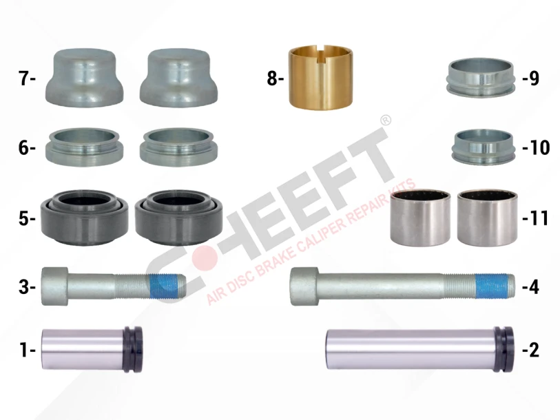 Caliper Guides & Seals Repair Kit