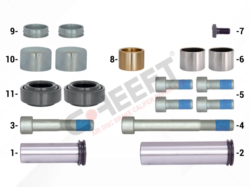 Caliper Guides & Seals Repair Kit