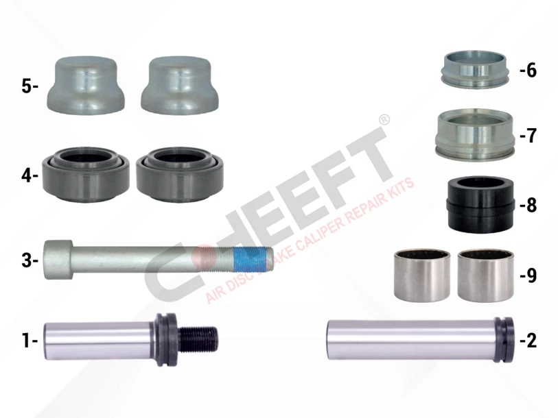 Caliper Guides & Seals Repair Kit