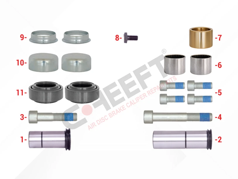 Caliper Guides & Seals Repair Kit