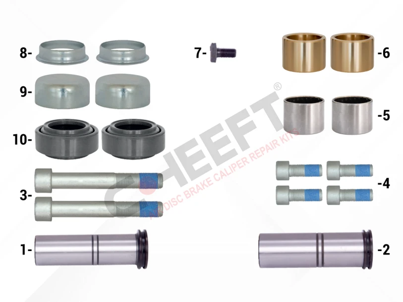 Caliper Guides & Seals Repair Kit