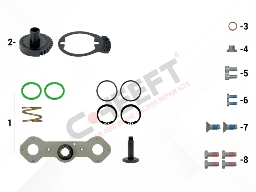 Adjusting Mechanism Gear Kit (Right)