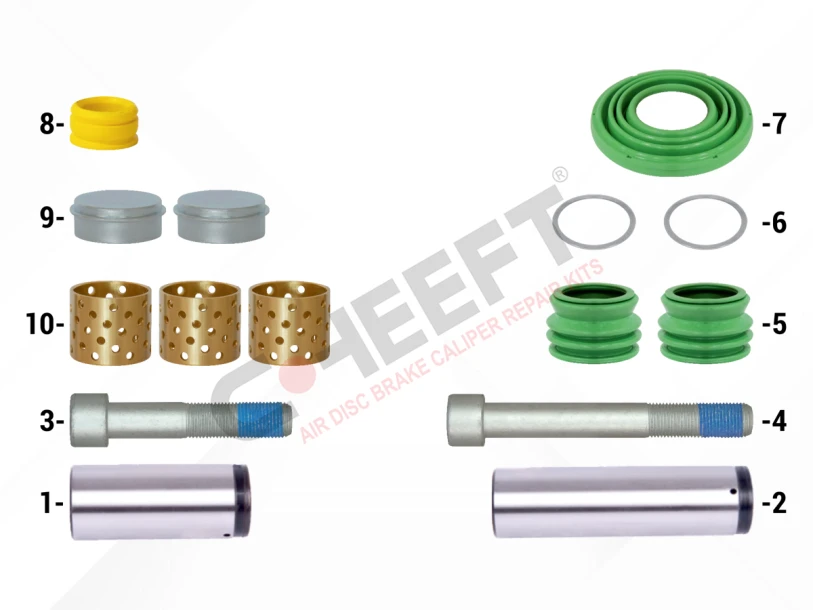 Caliper Guides & Seals Repair Kit