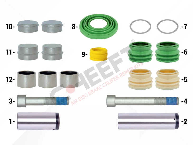 Caliper Guides & Seals Repair Kit