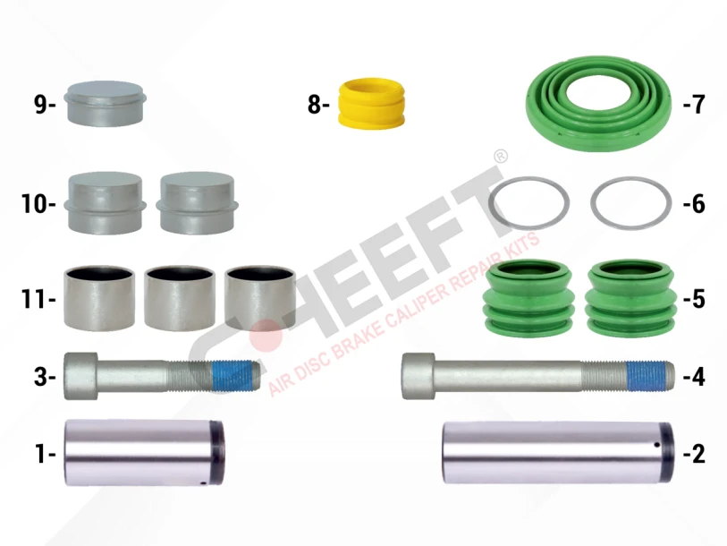 Caliper Guides & Seals Repair Kit