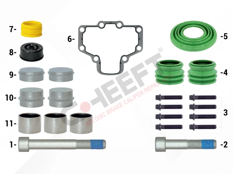 Caliper Bolts, Seals & Gasket Repair Kit