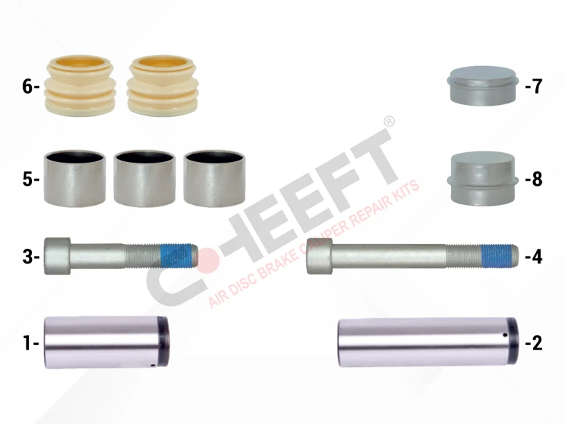 Caliper Guides & Seals Repair Kit