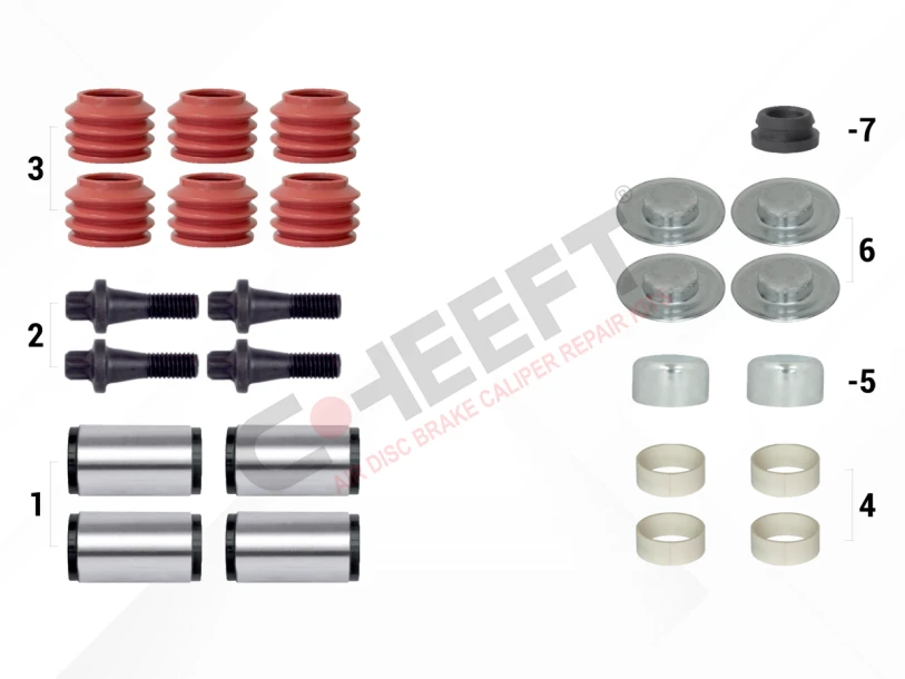 Caliper Guides & Seals Repair Kit