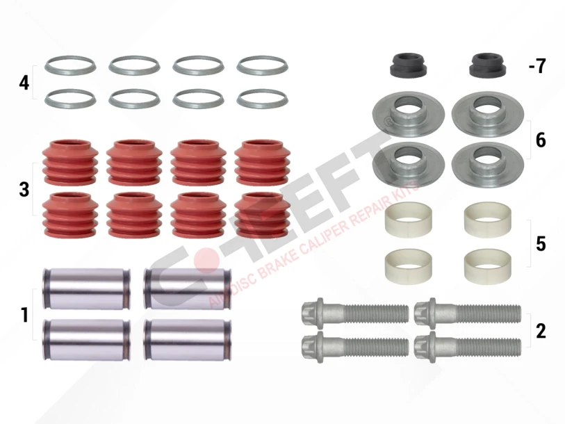 Caliper Guides & Seals Repair Kit