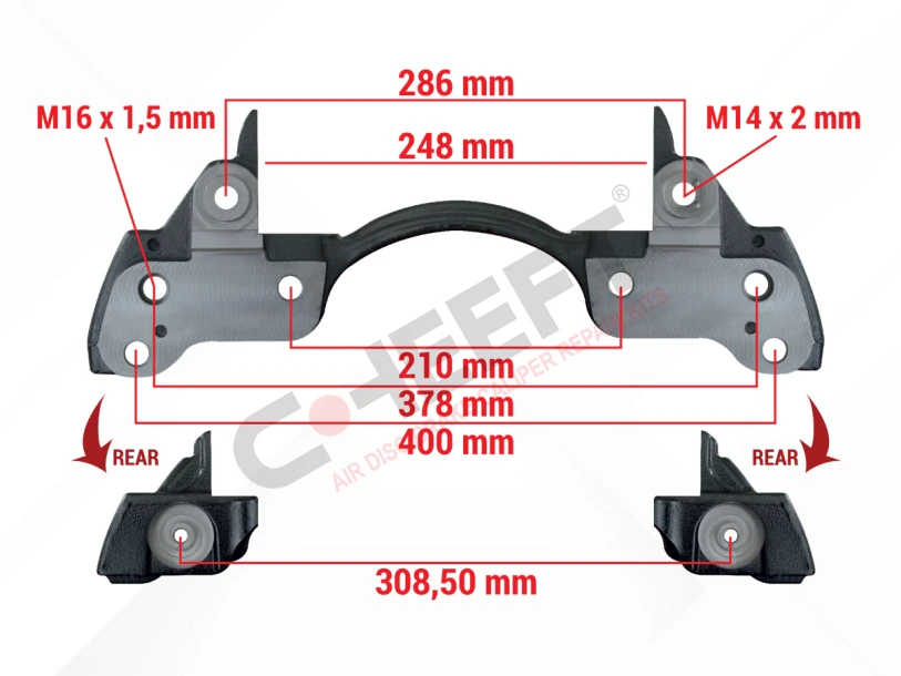 Modul X Gen 2 Trailer Axle 22,5 Inch (Left-Right)