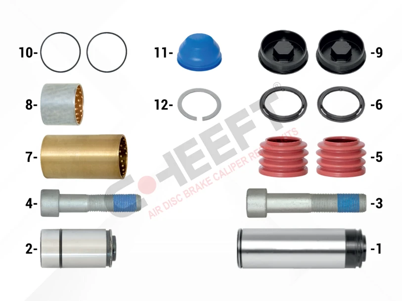 Caliper Guides & Seals Repair Kit