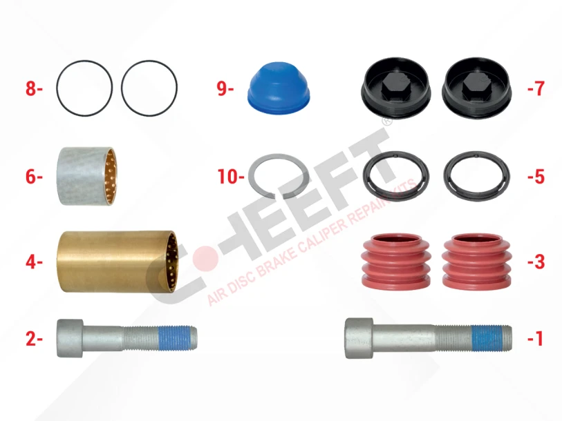  Caliper Guides & Seals Repair Kit 