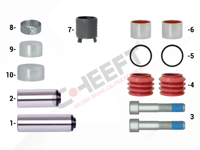 Caliper Guides & Seals Repair Kit