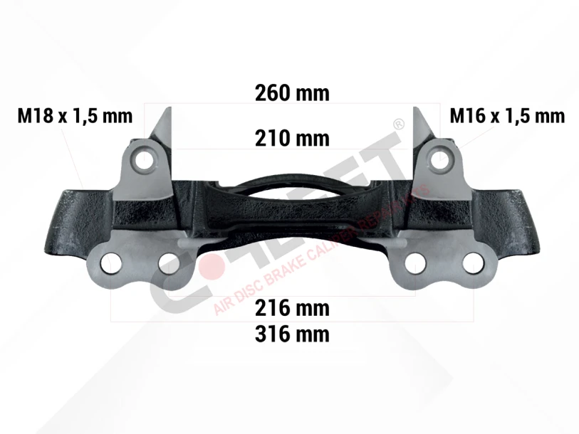 SAF Modul T Trailer Axle 22,5 Inch (Left-Right)