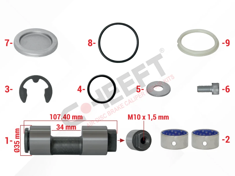 Caliper Hand Brake Repair Kit