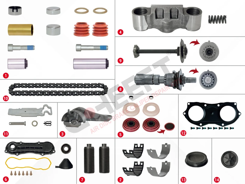 Caliper Complete Repair Set ( ST7000 )