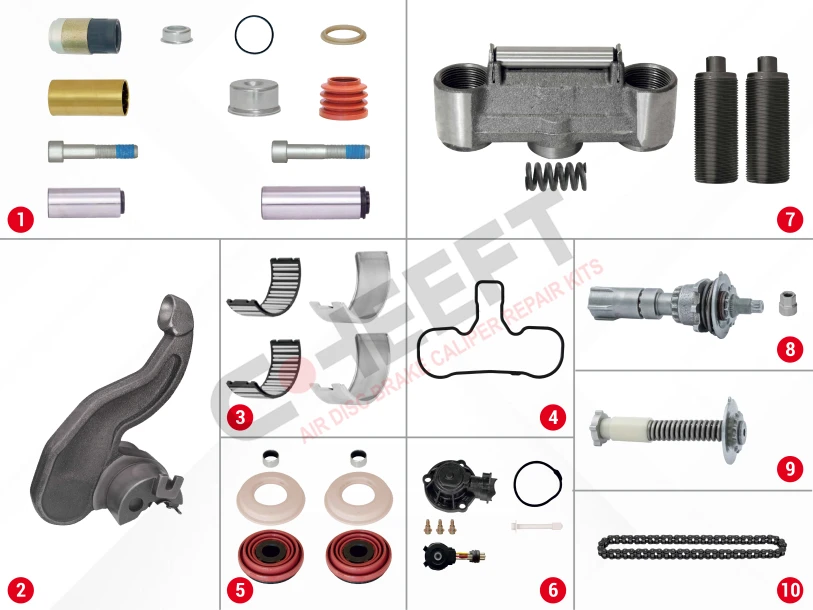 Caliper Complete Repair Set ( SB7 - MB )