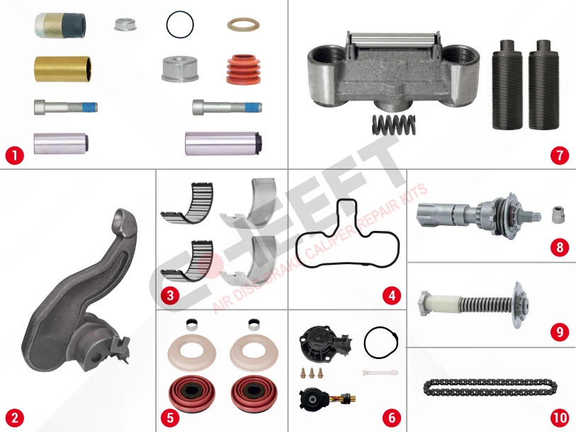 Caliper Complete Repair Set ( SB7 - MAN )