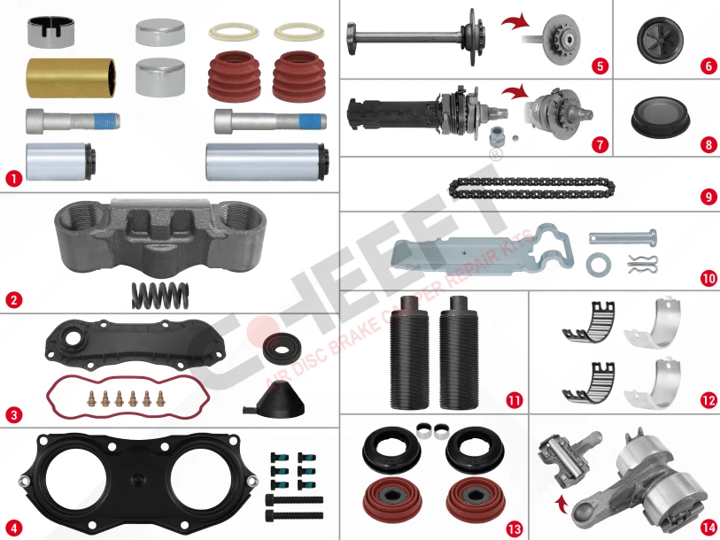 Caliper Complete Repair Set ( Knorr Bendix )