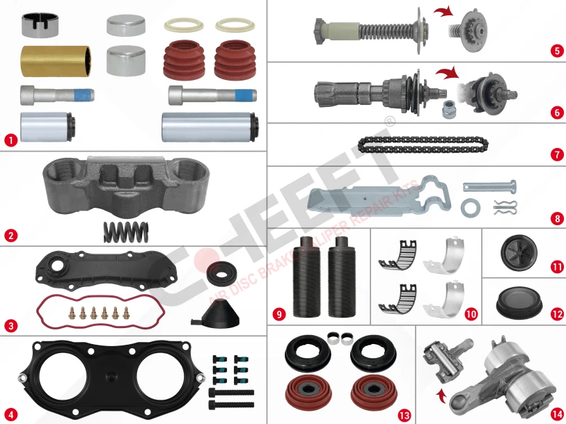 Caliper Complete Repair Set ( Knorr Bendix )