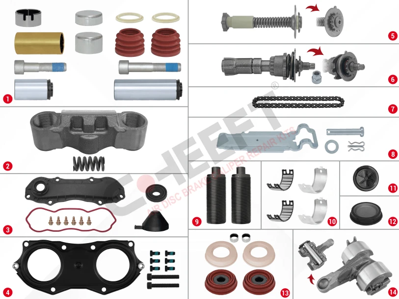 Caliper Complete Repair Set ( Knorr Bendix SK7 )