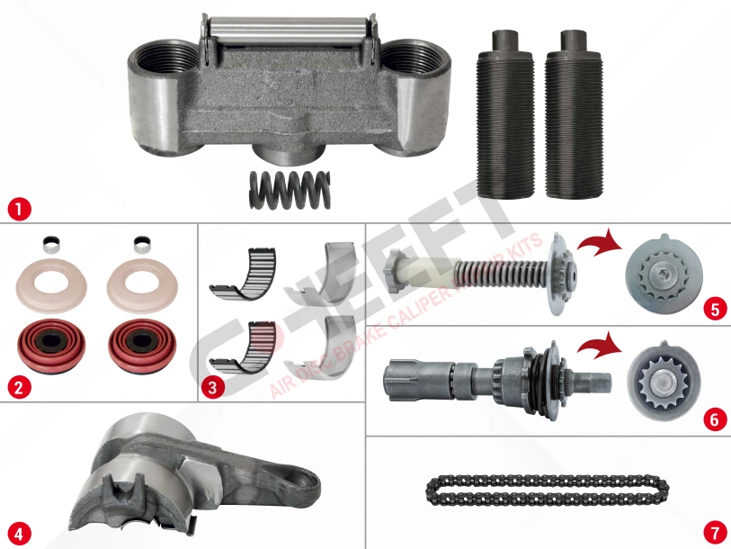 Caliper Complete Mechanism Repair Kit ( SB6 )