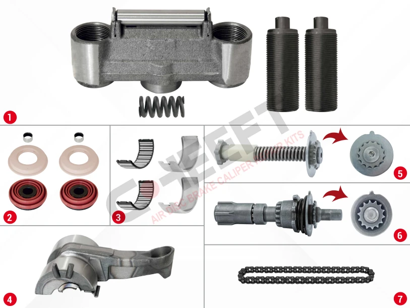 Caliper Complete Mechanism Repair Kit ( SB7 )