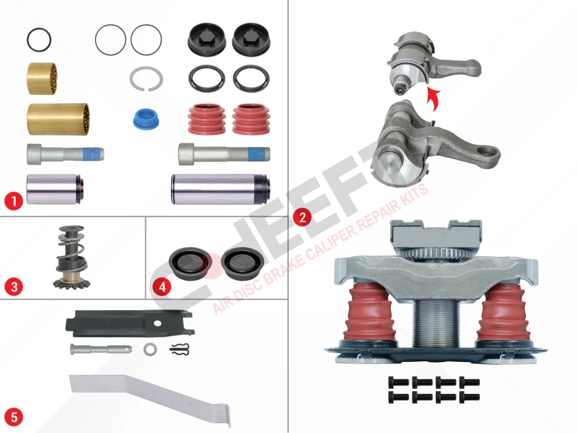 Brake Caliper Pad Repair Kit (Without Pin)