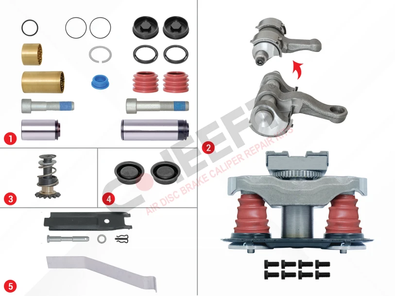 Brake Caliper Pad Repair Kit (With Pin)