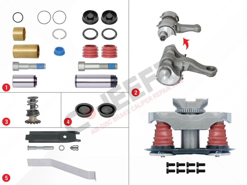 Brake Caliper Pad Repair Kit (With Pin)